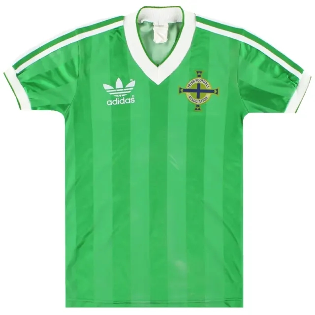 1985-86 Northern Ireland adidas Home Shirt L.Boys - Northern Ireland / Very good 