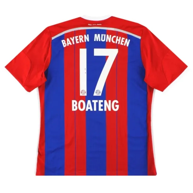 2014-15 Bayern Munich adidas Home Shirt Boateng #17 XL - Bayern Munich / Very good 
