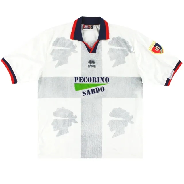 1995-96 Cagliari Errea Away Shirt XXL - Other Italian Clubs / Excellent 