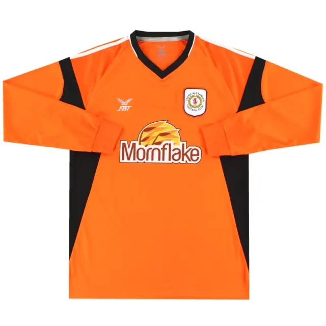 2017-18 Crewe Alexandra orange Goalkeeper Shirt L/S *As New* L - Crewe Alexandra / As New 