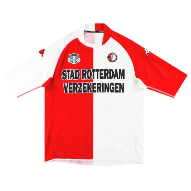 2003-04 Feyenoord Kappa Home Shirt XXXL - Feyenoord / Very good 