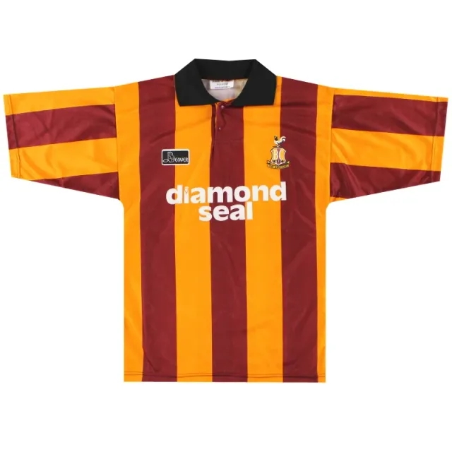 1994-97 Bradford City Beaver Home Shirt S - Bradford City / Excellent 