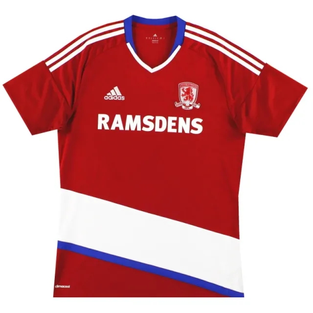 2016-17 Middlesbrough adidas Home Shirt XL - Middlesbrough / Excellent 