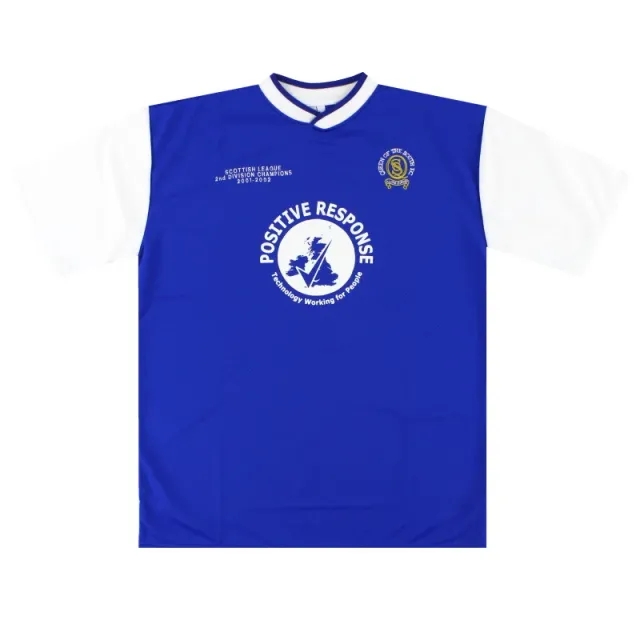 2001-02 Queen of the South 'Champions' Training Shirt *As New* L - Other Scottish Clubs / As New 