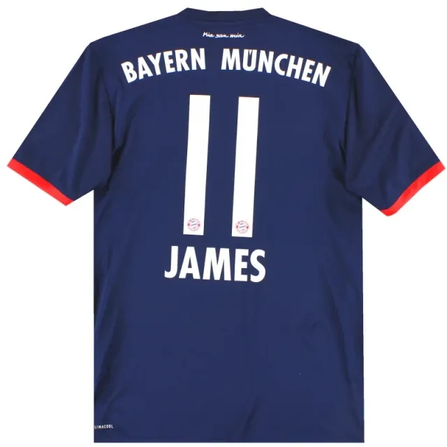 2017-18 Bayern Munich adidas Away Shirt James #11 S - Bayern Munich / Excellent 