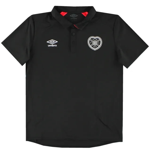 2019-20 Hearts Umbro Polo Shirt M - Hearts / Excellent 