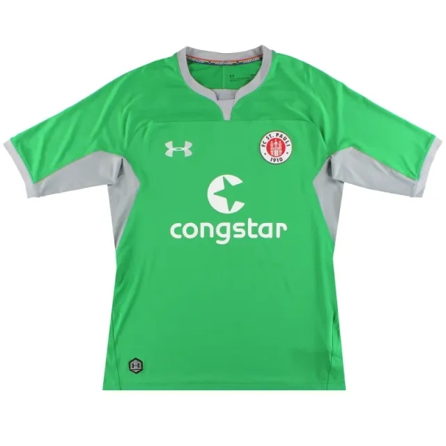 2018-19 FC St. Pauli Under Armour Goalkeeper Shirt *As New* L - Other German Clubs / As New 