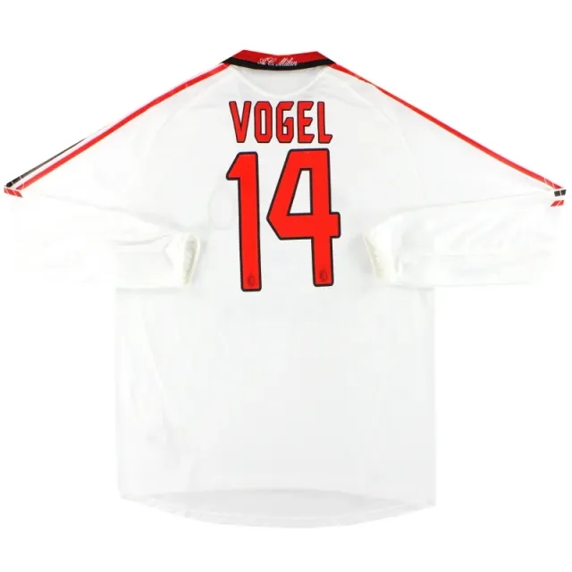 2005-06 AC Milan adidas Player Issue 'Formotion' Away Shirt Vogel #14 L/S *As New* XL - AC Milan / As New 