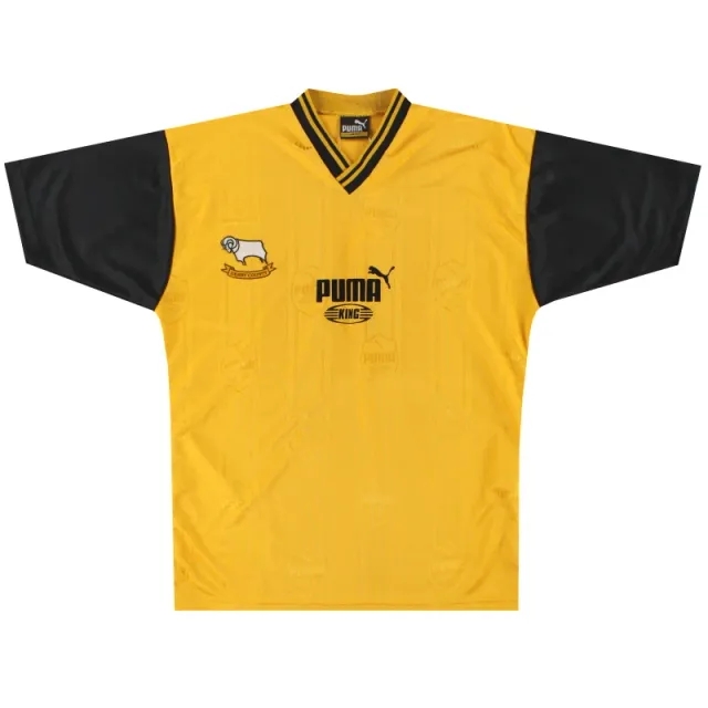 1995-97 Derby Puma Training Shirt S - Derby County / Excellent 