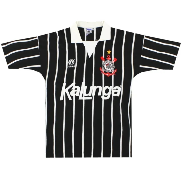1990-91 Corinthians Finta Away Shirt #8 L - Central and South American Clubs / Excellent 