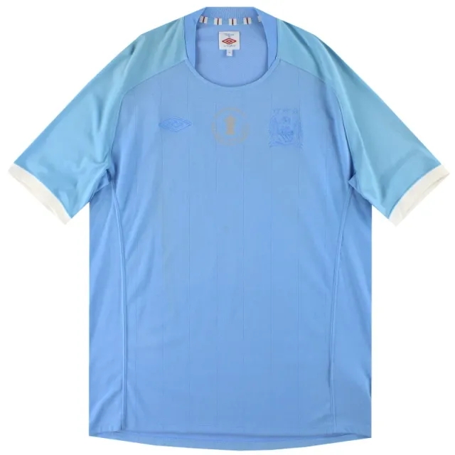 2010-11 Manchester City Umbro 'FA Cup Winners' Home Shirt L - Manchester City / Excellent 