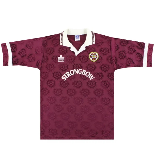 1992-93 Hearts Admiral Home Shirt *Mint* M - Hearts / Mint 