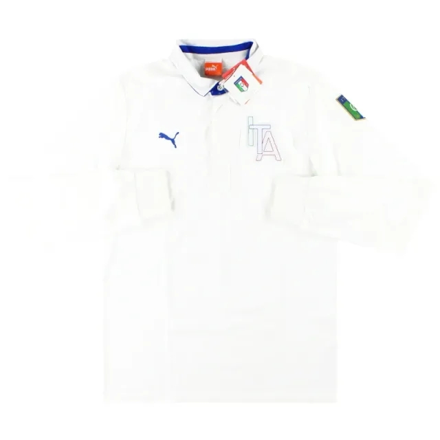 2012-13 Italy Puma Polo Shirt L/S *BNIB* L - Italy / BNIB 