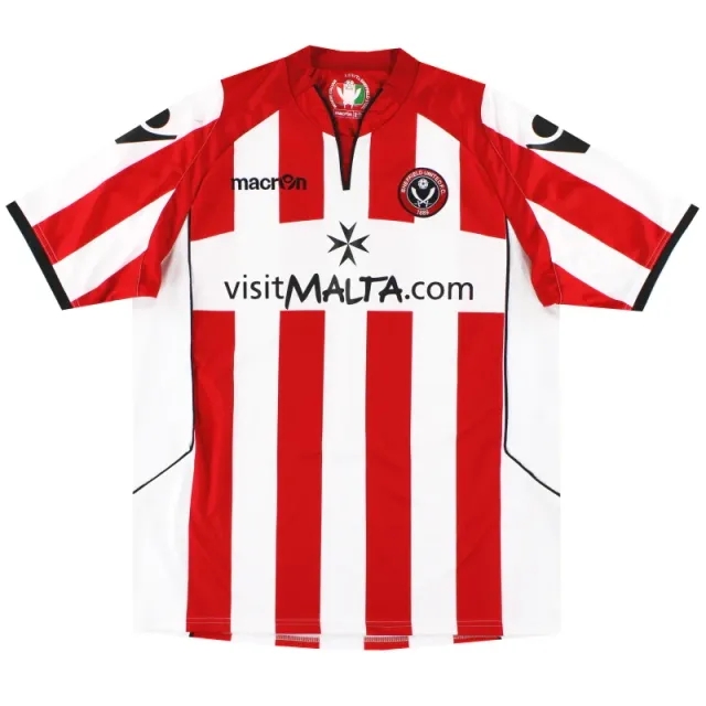 2010-11 Sheffield United Macron Home Shirt *Mint* L - Sheffield United / Mint 