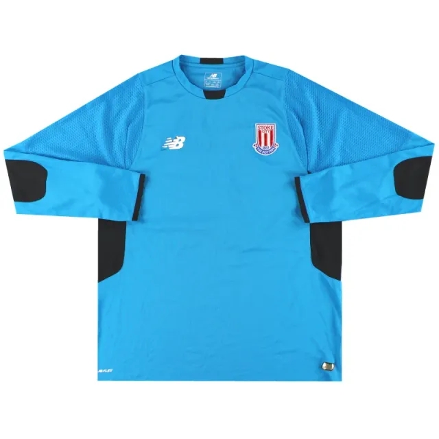 2015-16 Stoke New Balance Player Issue Under 18's Goalkeeper Shirt #1 M - Stoke City / Excellent 