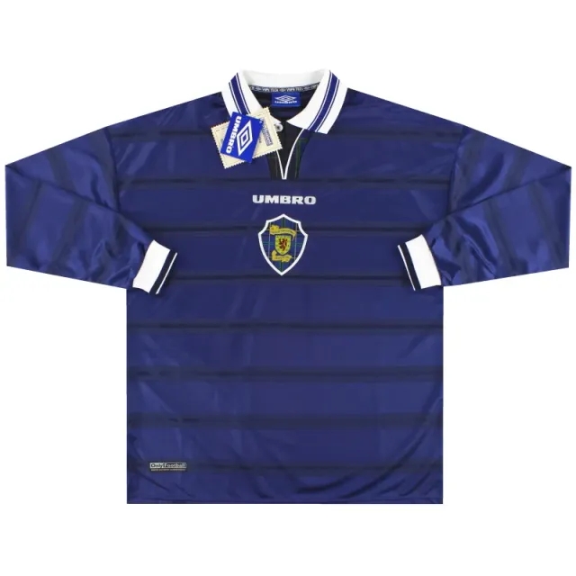 1998-00 Scotland Umbro Home Shirt L/S *w/tags* XL - Scotland / w/tags 