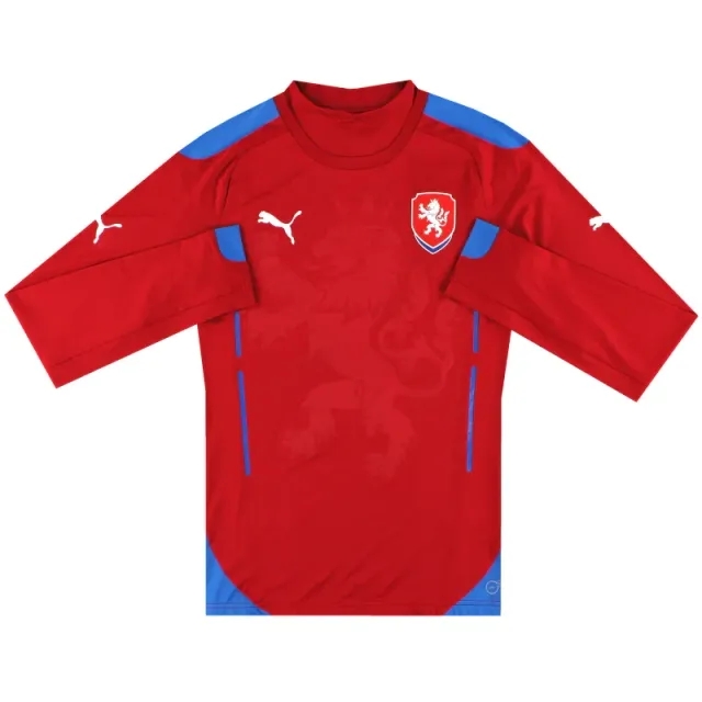 2014 Czech Republic Puma Authentic Sample Home Shirt L/S *As New* L - Czech Republic / As New 