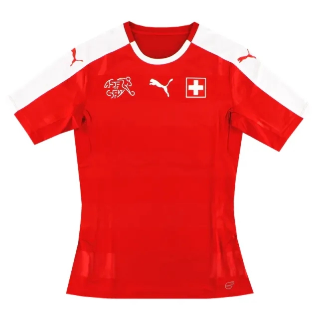 2016-17 Switzerland Puma Player Issue Home Shirt L - Switzerland / Excellent 