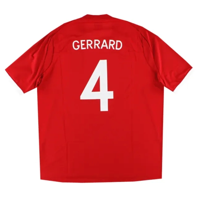 2010-11 England Umbro Away Shirt Gerrard #4 *Mint* L - England / Mint 