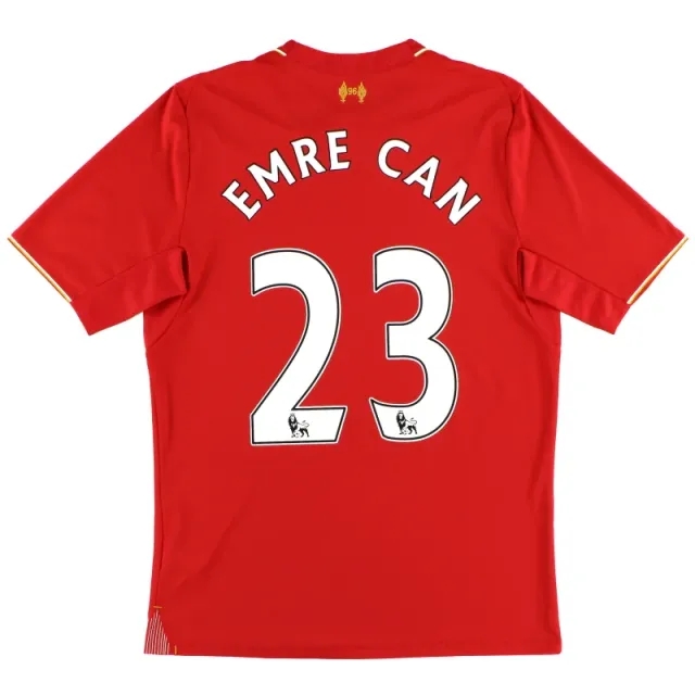2015-16 Liverpool New Balance Home Shirt Emre Can #23 S - Liverpool / Excellent 