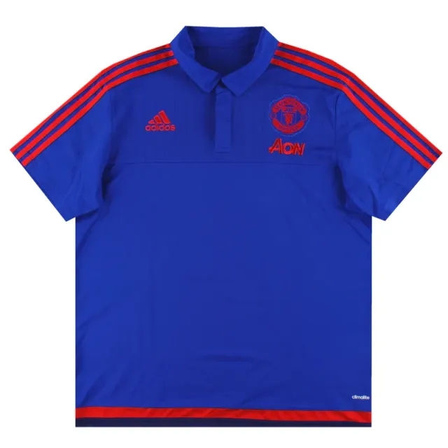 2015-16 Manchester United adidas Polo Shirt XL - Manchester United / Excellent 