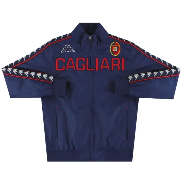 2011-12 Cagliari Kappa Track Jacket S - Other Italian Clubs / Excellent 