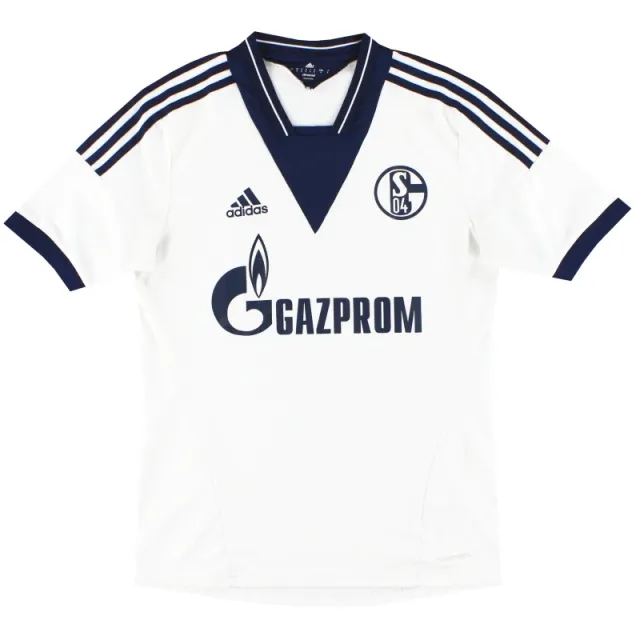 2014-15 Schalke adidas Player Issue Away Shirt L - Schalke / Excellent 