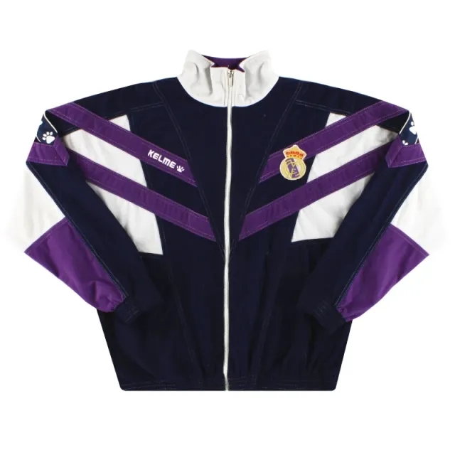 1997-98 Real Madrid Kelme Track Top XL - Real Madrid / Very good 