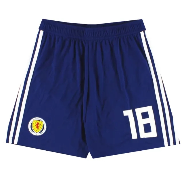 2017-18 Scotland adidas Player Issue Home Shorts *As New* - Scotland / Large 