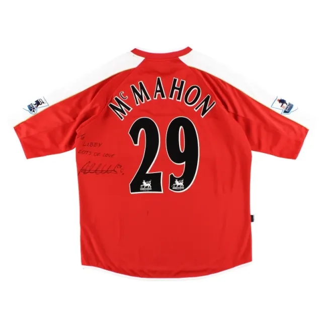 2006-07 Middlesbrough Errea Match Issue Signed Home Shirt McMahon #29 XL - Middlesbrough / Excellent 