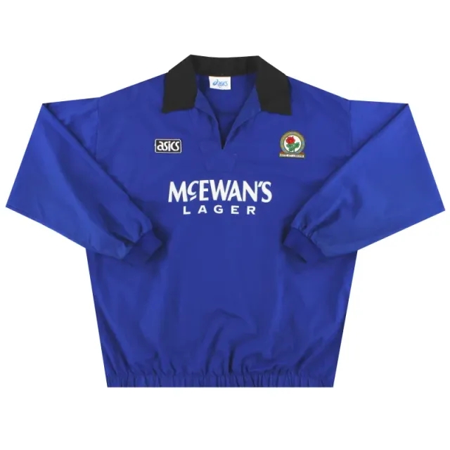 1992-94 Blackburn Asics Drill Top XL - Blackburn Rovers / Excellent 