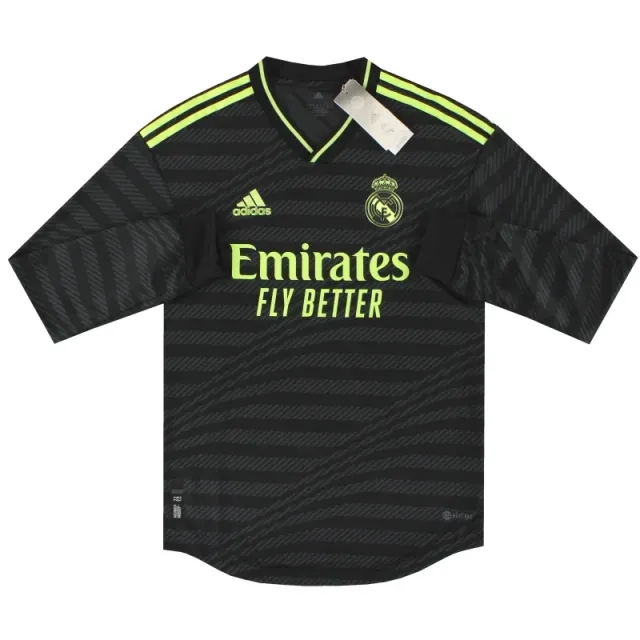 2022-23 Real Madrid adidas Authentic Third Shirt L/S *BNIB* - Real Madrid / BNIB 