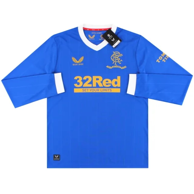 2021-22 Rangers '150 Year Anniversary' Castore Home Shirt L/S *BNIB* L - Rangers / BNIB 