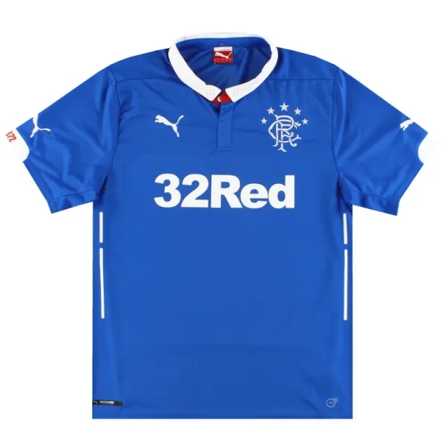 2014-15 Rangers Puma Home Shirt XXL - Rangers / Excellent 