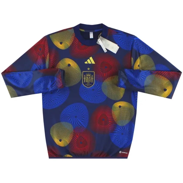 2022-23 Spain adidas Pre-Match Warm Top *w/tags* S - Spain / w/tags 
