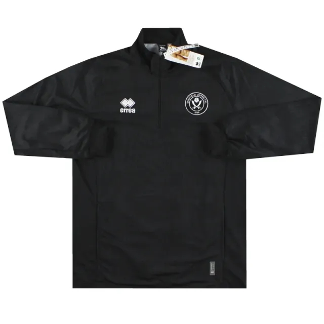 2023-24 Sheffield United Errea 1/4 Zip Warm Up Top BLK *w/tags* - Sheffield United / w/tags 