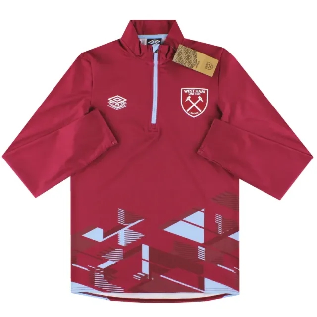 2023-24 West Ham Umbro 1/4 Zip Warm Up Top *w/tags* - West Ham / w/tags 