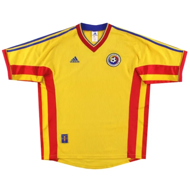 1998-00 Romania adidas Home Shirt XL - Romania / Very good 