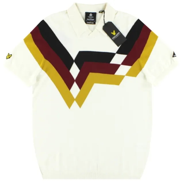 2020 Lyle and Scott x Lovers FC Germany Geometric Stripe Polo *BNIB* - Germany / BNIB 