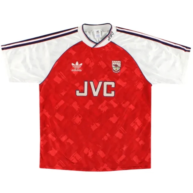 1990-92 Arsenal adidas Home Shirt M - Arsenal / Excellent 