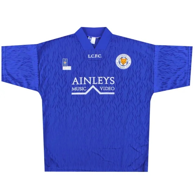 1992-94 Leicester Fox Leisure Home Shirt *As New* L - Leicester City / As New 