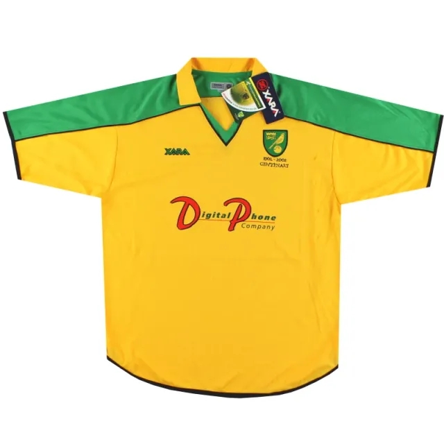 2001-03 Norwich City Xara Centenary Home Shirt *w/tags* L - Norwich City / w/tags 