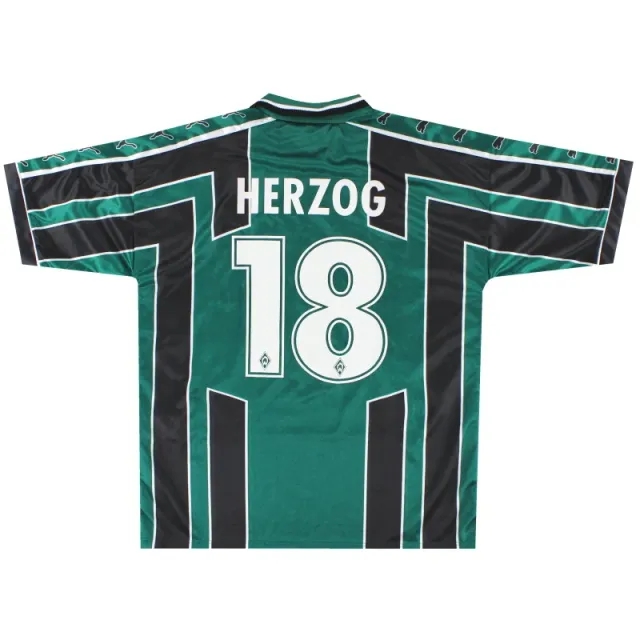 1999-00 Werder Bremen Home Shirt Herzog #18 *w/tags* XL - Werder Bremen / w/tags 