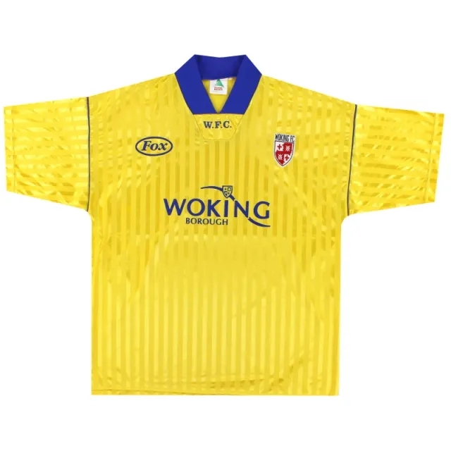 1996-97 Woking Away Shirt L - Other Non League Clubs / Excellent 