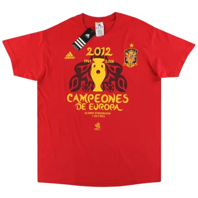 2012 Spain adidas 'Campeones De Europa' T-Shirt *BNIB* - Spain / BNIB 