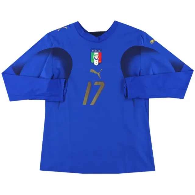 2006-07 Italy Puma Player Issue Home Shirt #17 L/S Women's 14 - Italy / Excellent 