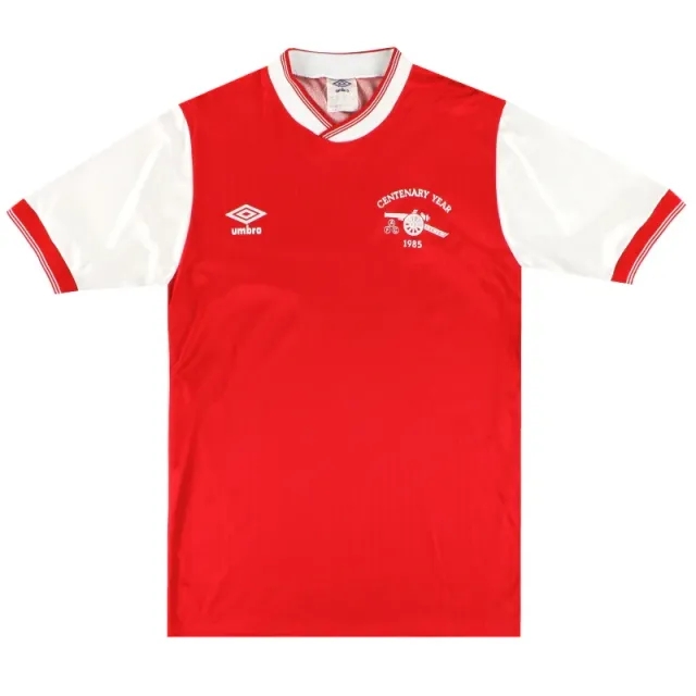 1985-86 Arsenal Umbro Centenary Home Shirt M - Arsenal / Excellent 