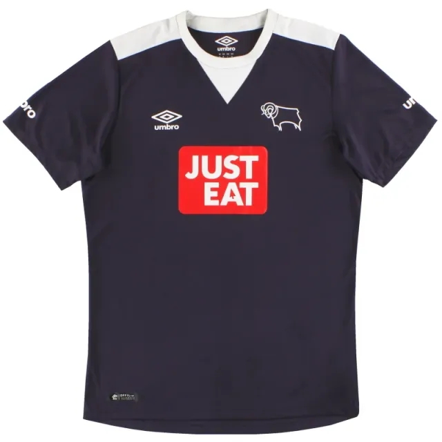 2015-16 Derby County Umbro Away Shirt XXL - Derby County / Excellent 
