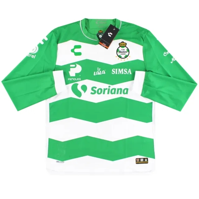 2023-24 Santos Laguna Charly Home Shirt L/S *BNIB* - Central and South American Clubs / BNIB 