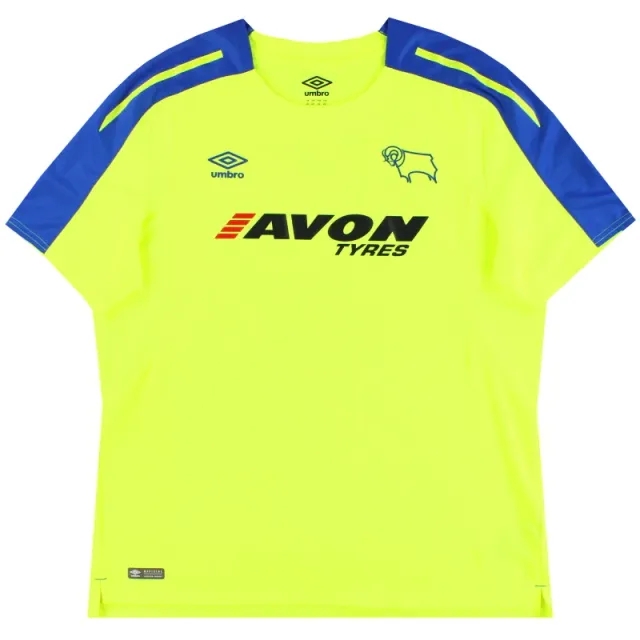 2017-18 Derby County Umbro Away Shirt XXL - Derby County / Excellent 